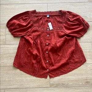 Old Navy Women's Red Blouse